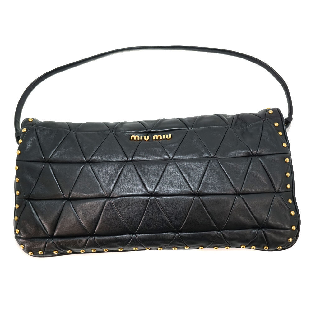 Miu Miu Black Bag Shoulder Studded